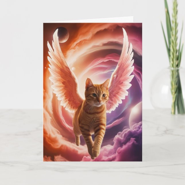 Angelic Tabby Karte (Vorderseite)