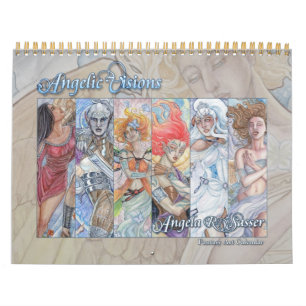 Angelic Visions - Fantasy Art - 12 Month Calendar Kalender