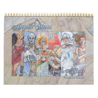 Angelic Visions - Fantasy Art - 12 Month Calendar Kalender