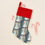 Angelic Winter Music Playing Angel         Weihnachtsstrumpf<br><div class="desc">Bringen Sie eine anmutige Touch von Engeleleganz mit diesem wunderschönen Engel,  der die Harfe spielt. Fallende Schneeflocken mit hellen Sternen sind im Hintergrund zu sehen. Lassen Sie sich von meinem Laden für andere spezielle Designs abmelden. Danke</div>