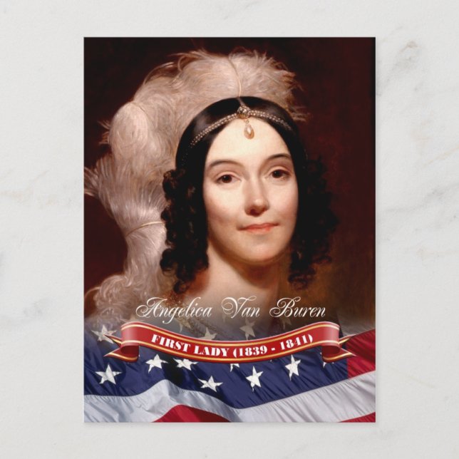 Angelica Van Buren, First Lady der USA Postkarte (Vorderseite)