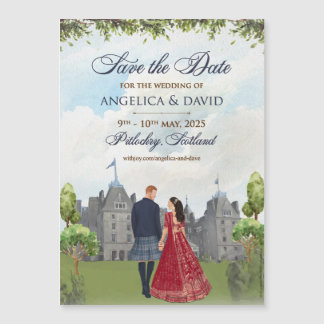 Angelica's Save the Date - Magnetkarte - 5" x 7"