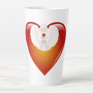 AngelicFaith SilverHeart Latte-Tasse Milchtasse