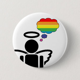 Angelicon. Regenbogengedanken: Button