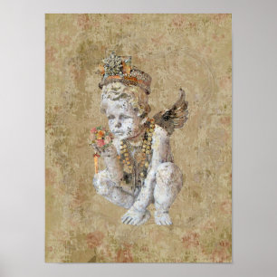 Angelik 16x12 / LEINWAND & GRÖSSE OPTIONEN - Poster