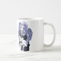 Angelina gotische violette Engels-Tasse