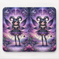 Angelina Lila Gothic Fairy Scorpio Horns Zodiac