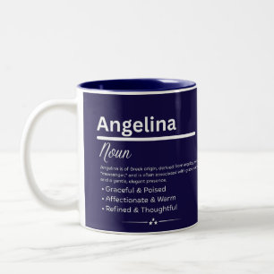 Angelina Personalisierter Mädchenname Bedeutung Ka Zweifarbige Tasse