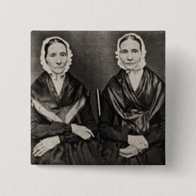Angelina und Sarah Grimke Sisters ERA Suffrage Button (Vorderseite)