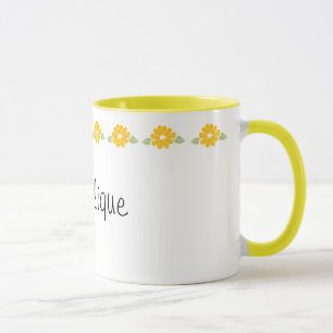 Angelique gelbe NamensBlumen Tasse
