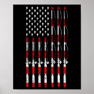Angelischer Amerikanischer Usa-Flagge Patriotische Poster
