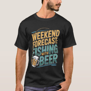 Angelischer Biertrinker Fischermann Alkoholiker Fi T-Shirt