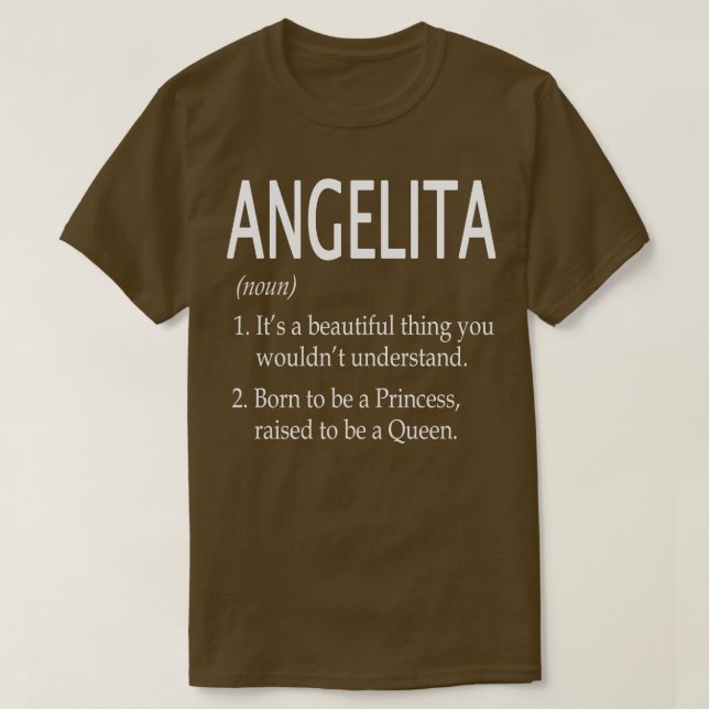 Angelita Name Gift T-Shirt (Design vorne)