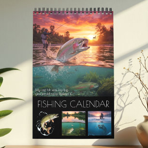 Angelkalender 2026 / Fisch-Fotokalender Kalender