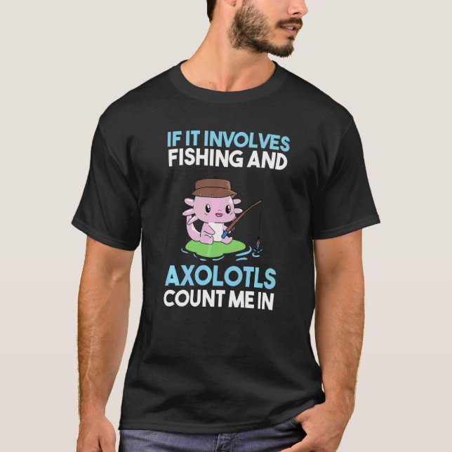 Angelköder Axolotl T-Shirt (Vorderseite)