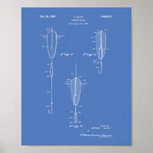 Angelkreuz 1950 Patentart Blueprint Poster