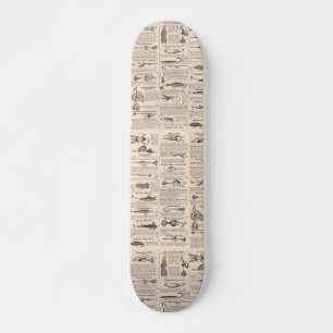 Angelkunst für Fischer mit Ködern Skateboard
