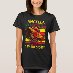 Angella Vorname Familienname Schwarze Geschichte M T-Shirt