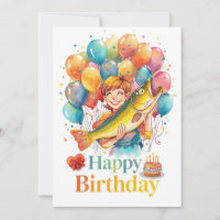 Angelliebhaber gehen zu seinem Geburtstag zum Ange