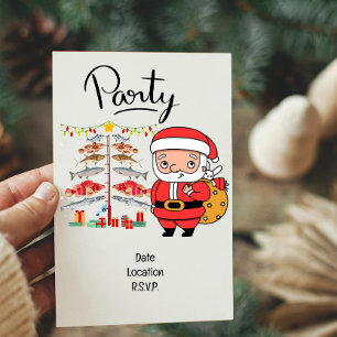 Angelliebhaber Weihnachten mit dem Weihnachtsmann Einladung