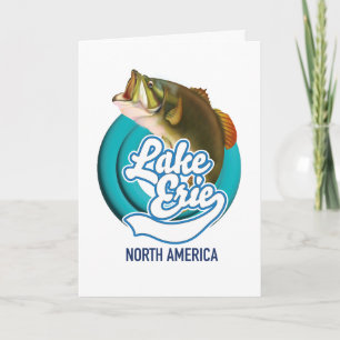 Angellogo "Lake Erie North America" Feiertagskarte
