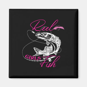 Angelmädchen fischen lustige Angel Mädchen Frauen Magnet