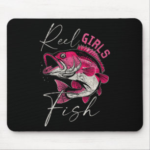 Angelmädchen fischen lustige Angel Mädchen Frauen Mousepad