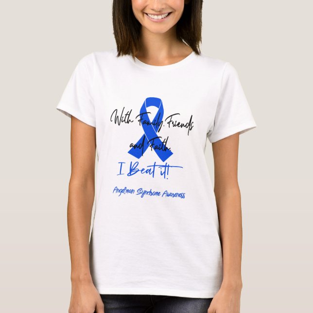 Angelman Syndrome Awareness Ribbon Support Gifts T-Shirt (Vorderseite)
