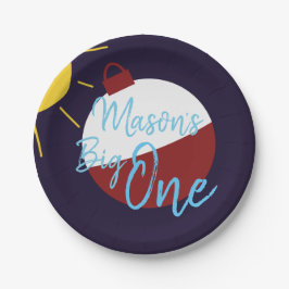 Angeln 1. Geburtstag Big One Fish Pappteller