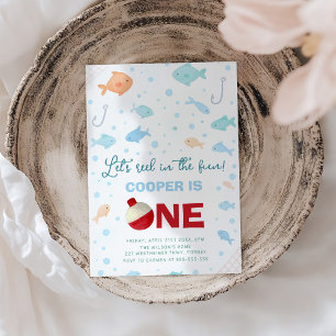 Angeln am 1. Geburtstag Einladung