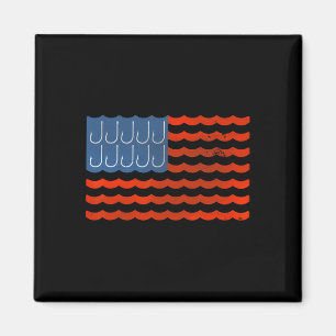 Angeln Amerikanische Flagge Patriotisches Angeln 4 Magnet