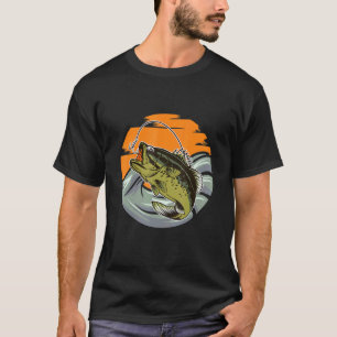 Angeln Angelhaken Angelrute Freizeit T-Shirt