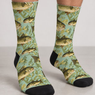 Angeln Angler Barsch Fisch Socken