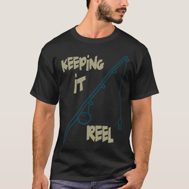 Angeln auf echt - Fischen T-Shirt (Vorderseite)