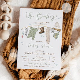 Angeln begeistert Baby-Dusche Einladung