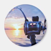 Angeln bei Sonnenuntergang