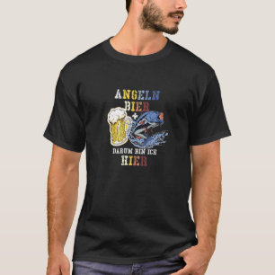 Angeln Bier Angeln Spaß T-Shirt
