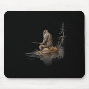 Angeln Bigfoot Sasquatch - Uni Erwachsene & Ki Mousepad