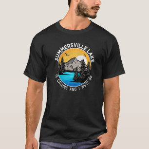 Angeln Bootfahren Camping Lakeview Summersville Se T-Shirt