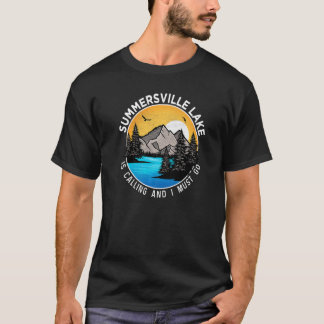 Angeln Bootfahren Camping Lakeview Summersville Se T-Shirt
