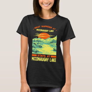 Angeln Bootfahren Camping See Urlaub Mcconaughy L T-Shirt
