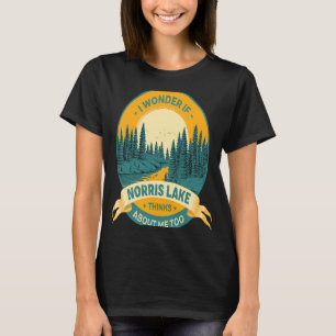 Angeln Bootfahren Camping See Urlaub Norris Lake T-Shirt