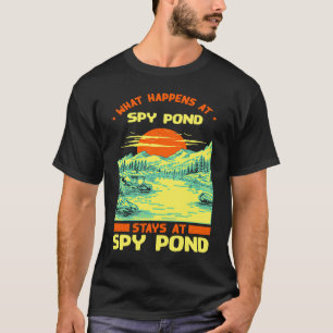 Angeln Bootfahren Camping Seebad Lausch Teich T-Shirt