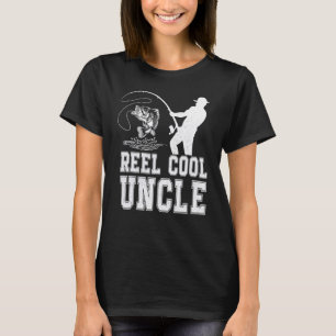 Angeln Cool Onkel Fischfang Vatertag Papa Vater T-Shirt