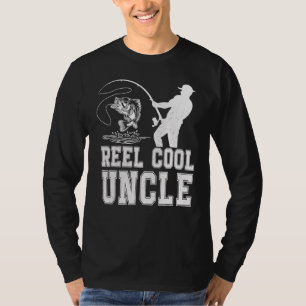 Angeln Cool Onkel Fischfang Vatertag Papa Vater T-Shirt