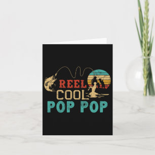 Angeln Cooler Pop Pop Vatertag Geschenk für Fi Karte