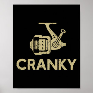Angeln cranky lustig Angel Mädchen Frauen Angeln Poster