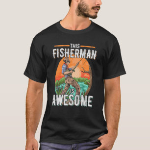 Angeln Dieser Angler Ist Erstaunlich Fischjagd T-Shirt
