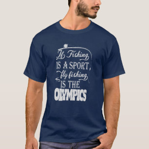 Angeln ein Sport, Fliegenfischen Skalierbare Vekto T-Shirt
