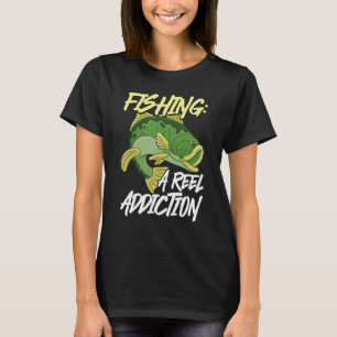 Angeln eine echte Sucht Design für Angler T-Shirt